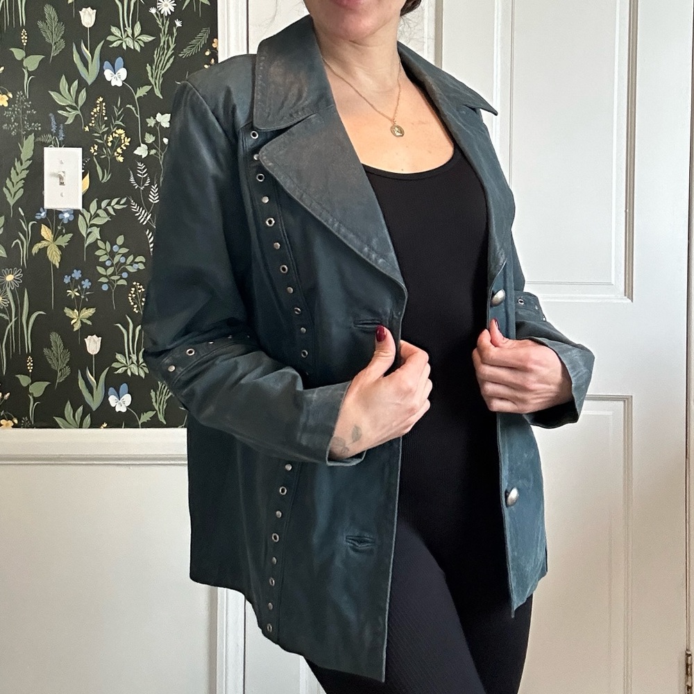 Blue Collared Jacket - image 1